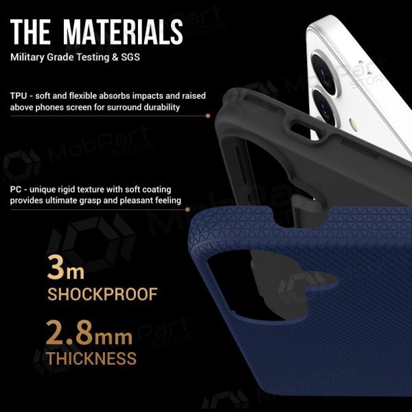 Handyhülle Perfectionists Triangle Case Samsung A165 A16 4G/A166 A16 5G Dunkelblau