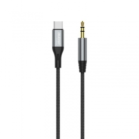 Audio-Kabel Dudao L11ProT USB-C auf 3.5 mm 1 m schwarz