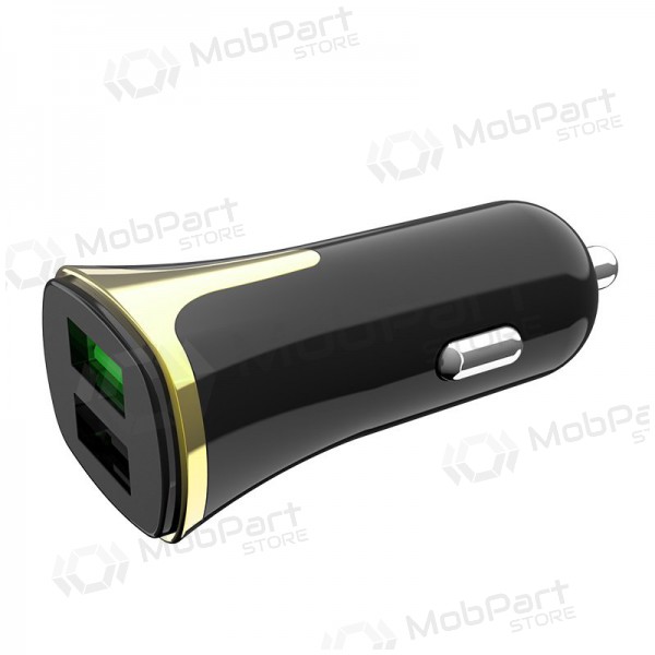 Ladegerät automobilinis Hoco Z31 Quick Charge 3.0 (3.4A) x 2 USB (Schwarz)