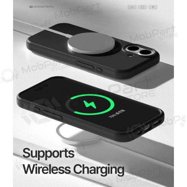 Handyhülle Mercury Pure Magsafe Silicon Case Apple iPhone 17 Schwarz