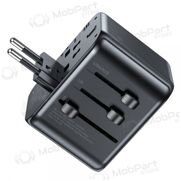 Universal kelioninis Ladegerät Awei C-39 GaN 35W 2xUSB-A/3xUSB-C Schwarz