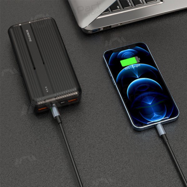 externe Batterie Power Bank Borofone BJ9A Type-C PD+Quick Charge 3.0 (3A) 20000mAh Schwarz externe Batterie Power Bank Borofone BJ9A Type-C PD+Quick Charge 3.0 (3A) 20000mAh Schwarz