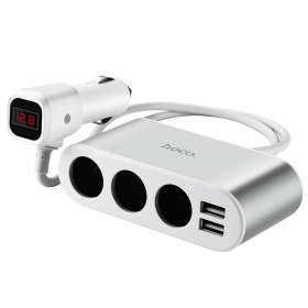 Auto-Ladegerät - šakotuvas Hoco Z13 2xUSB 3xconnector