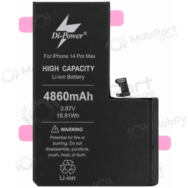 Apple iPhone 14 Pro Max Akku, Batterie Di-Power 4860 mAh (erhöhte Kapazität)