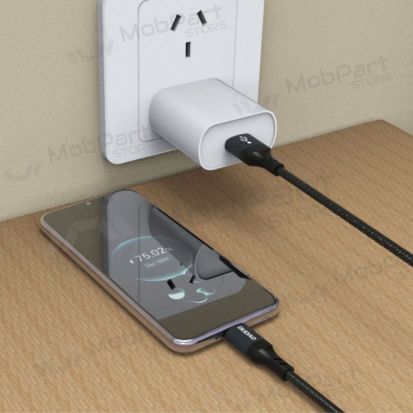 USB-C-Kabel Dudao L3ST USB-A auf USB-C 1.2 m 5 A schwarz