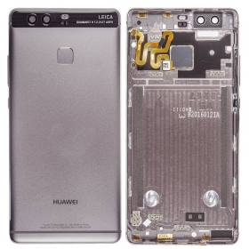 Huawei P9 Rückseite Akkudeckel Grau (Titanium Grey) (gebraucht grade C, original)