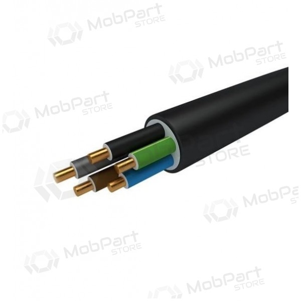 Starkstromkabel Faber N2XH-J 5x4 mm² Kupfer XLPE CPR B2ca 0.6/1 kV massiv.