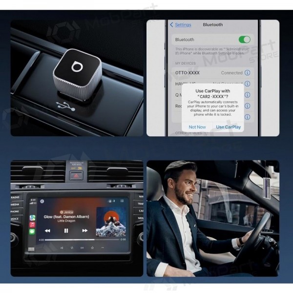 Drahtloser CarPlay / Android Auto Adapter Ottocast Mini Cube CP88-T2 schwarz