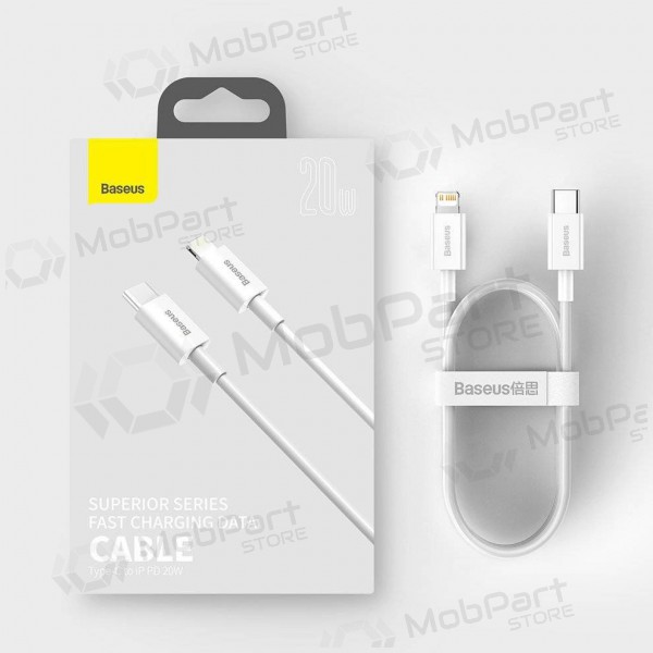 USB Kabel Baseus Superior Type-C - Lightning PD 20W 1.0m (Weiß) CATLYS-A02