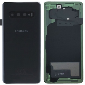 Samsung G973 Galaxy S10 Rückseite Akkudeckel Schwarz (Prism Black) (gebraucht grade B, original)