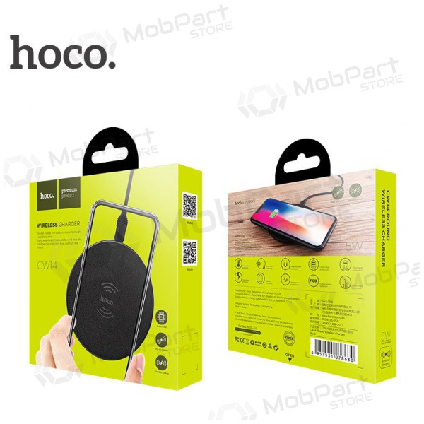 Ladegerät kabellos Hoco CW14 (5W) (Schwarz)