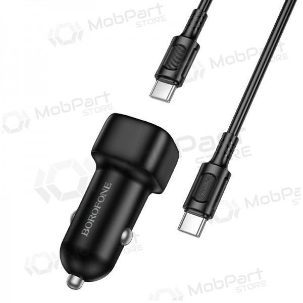 Autoladegerät Borofone BZ34B 38 W USB-C + USB-A PD QC schwarz