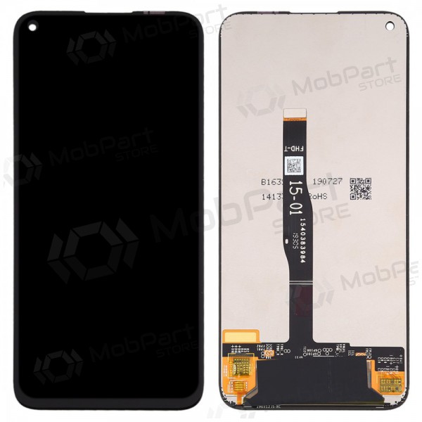 Huawei P40 Lite / Nova 6 SE / P20 Lite 2019 / Nova 5i Display (Schwarz) - Premium Huawei P40 Lite / Nova 6 SE / P20 Lite 2019 / Nova 5i Display (Schwarz) - Premium