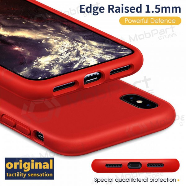 Apple iPhone 12 Pro Max hülle - Liquid Silicone - 1.5mm (rot)