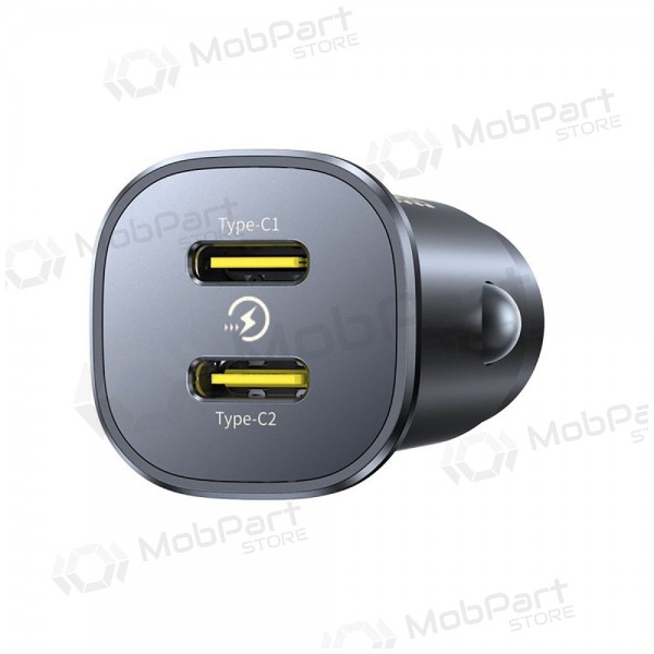 Auto-Ladegerät Baseus GoTrip 2xUSB-C 30W Schwarz C00072300123-01