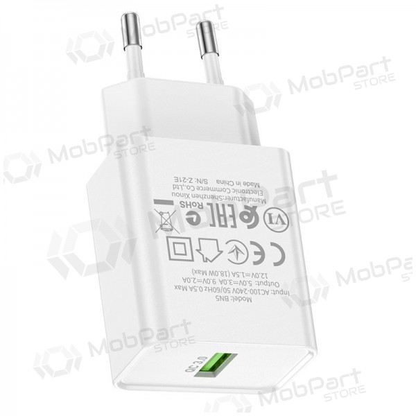 Ladegerät Borofone BN5 QC 3.0 18W (Weiß)