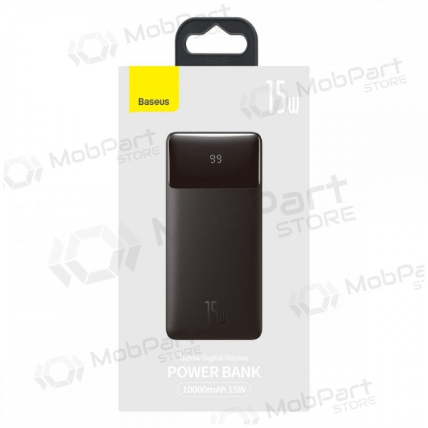 Externe Batterie Power Bank Baseus Bipow Type-C PD+2xQuick Charge 3.0 15W 10000mAh Schwarz PPBD050001 Externe Batterie Power Bank Baseus Bipow Type-C PD+2xQuick Charge 3.0 15W 10000mAh Schwarz PPBD050001
