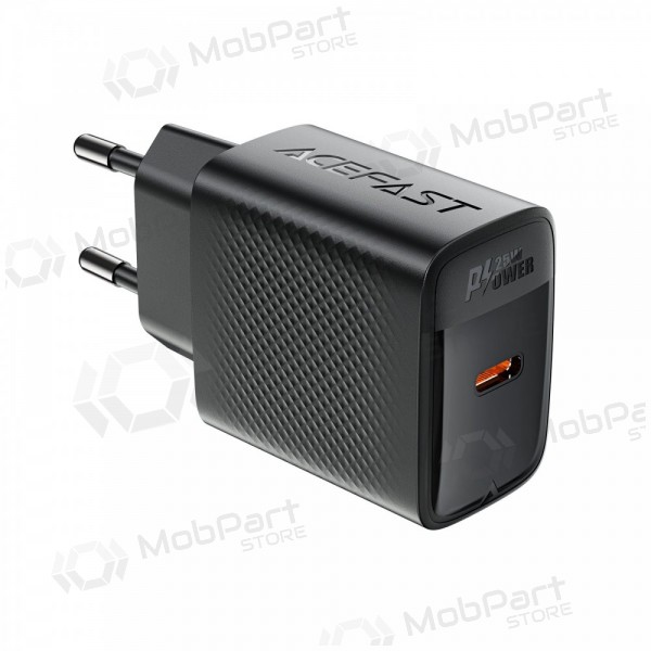 Acefast A104 25 W GaN USB-C Telefonladegerät, schwarz