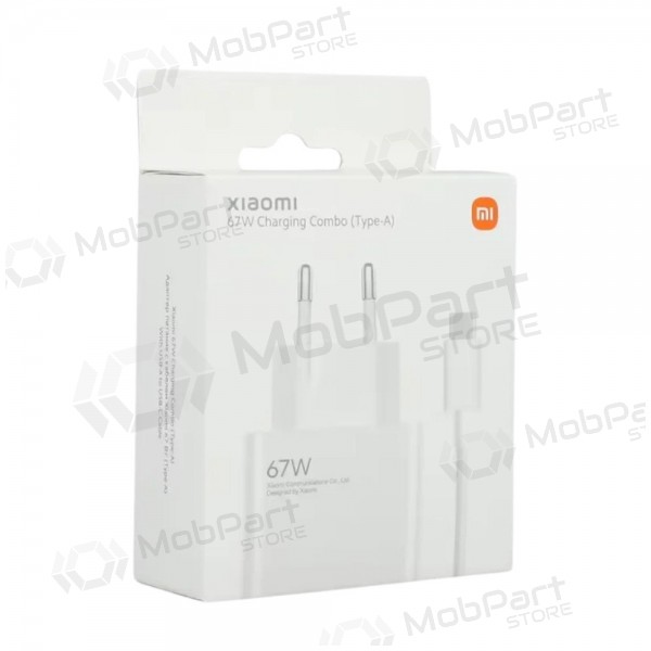 Mobiltelefon-Ladegerät Xiaomi HyperCharge Combo BHR9465EU 67 W USB-A USB-C weiß
