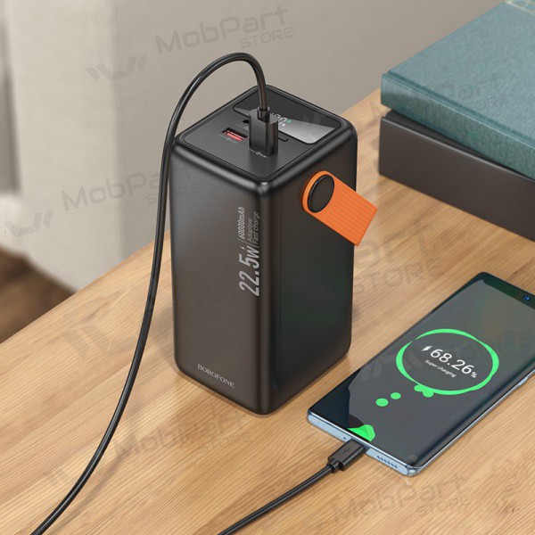 Externe Batterie Power Bank Borofone BJ66B 22.5W+PD20W 60000mAh Schwarz Externe Batterie Power Bank Borofone BJ66B 22.5W+PD20W 60000mAh Schwarz