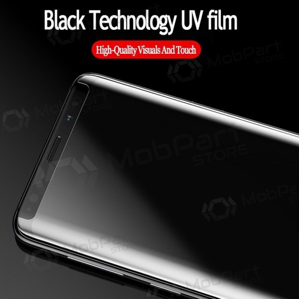 LCD apsauginis stikliukas Nano Optics 5D UV Glue Samsung S928 S24 Ultra lenktas transparentes