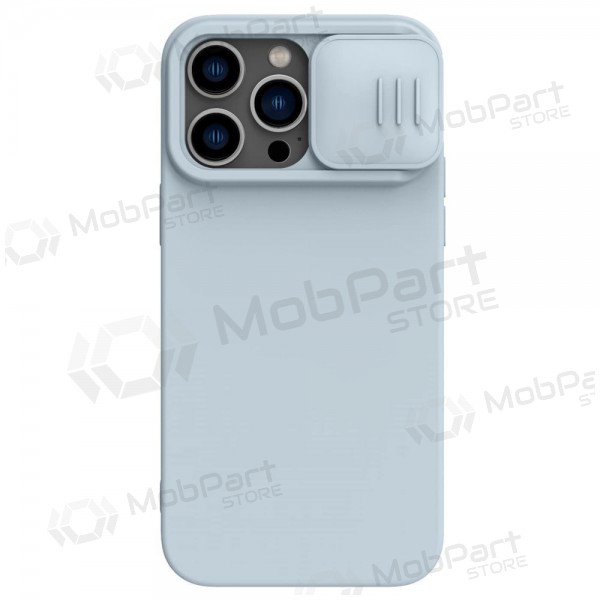 Apple iPhone 15 Pro Max Handyhülle „Nillkin Silicone“ (Grau)