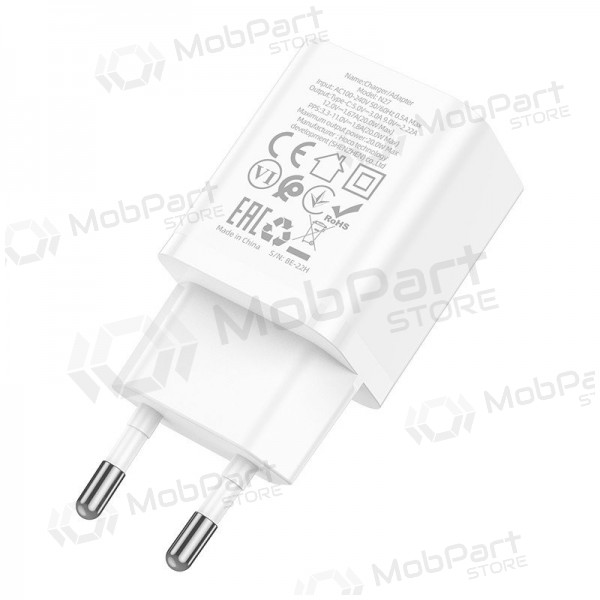 Ladegerät buitinis Hoco N27 Innovative PD20W Weiß