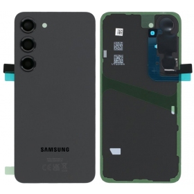 Samsung Galaxy S23 rückseitige Abdeckung (schwarz) (original)