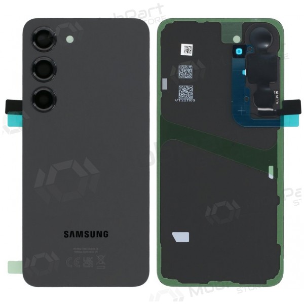 Samsung Galaxy S23 rückseitige Abdeckung (schwarz) (original)