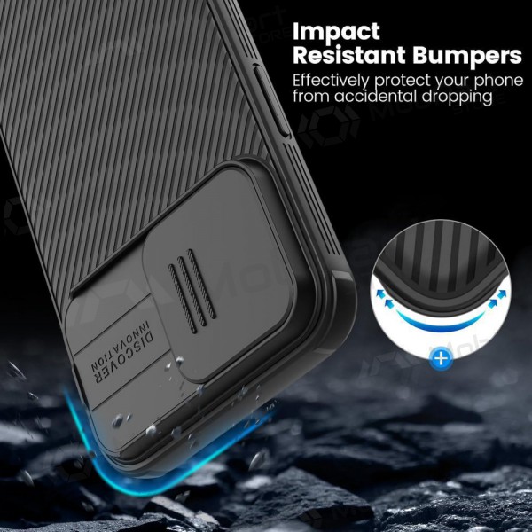 Apple iPhone 15 Handyhülle „Nillkin CamShield Pro“ (Schwarz)