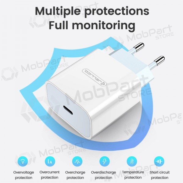 Ladegerät Jellico AK180 20W USB-C + USB-C to USB-C cable 1.0m Weiß
