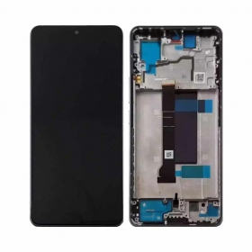 Ekranas Xiaomi Redmi Note 13 Pro+ 5G su lietimui jautriu stikliuku und rėmeliu Midnight Black original (service pack)