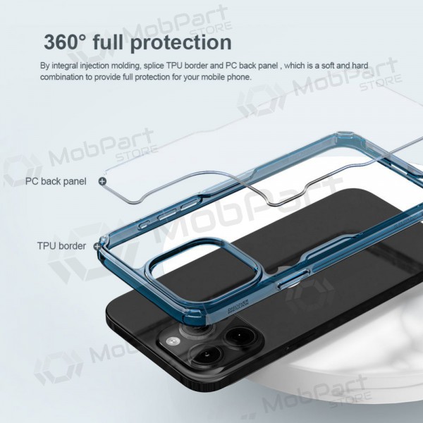 Apple iPhone 15 Pro Max Handyhülle „Nillkin Nature Pro“ (Blau)