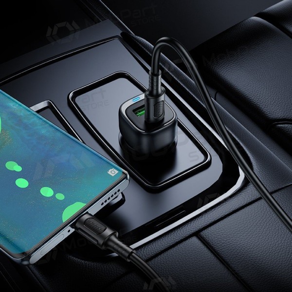 Autoladegerät Borofone BZ34B 38 W USB-C + USB-A PD QC schwarz