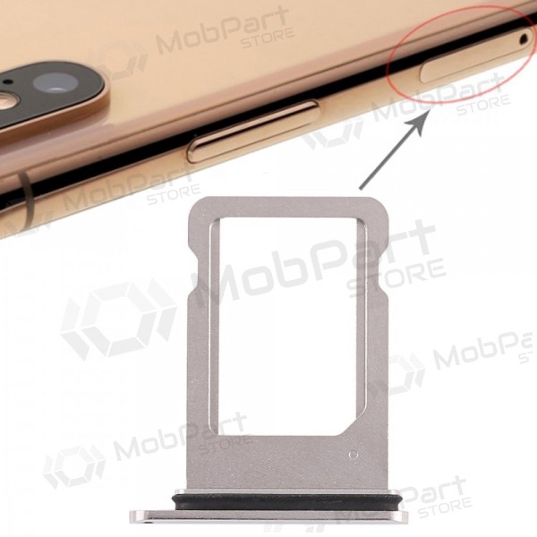 Apple iPhone XS SIM-Kartenhalter (Silbrig)