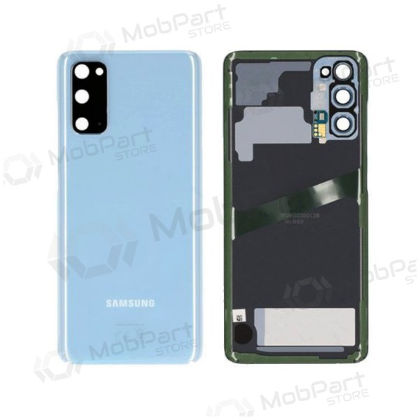 Samsung G981F / G980 Galaxy S20 Rückseite Akkudeckel (Cloud Blue) (gebraucht grade C, original)