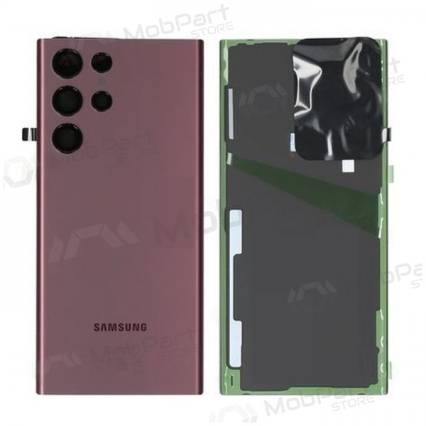 Samsung S908 Galaxy S22 Ultra Rückseite Akkudeckel (Burgundy) (gebraucht grade A, original) Samsung S908 Galaxy S22 Ultra Rückseite Akkudeckel (Burgundy) (gebraucht grade A, original)