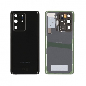 Samsung G988 Galaxy S20 Ultra Rückseite Akkudeckel Schwarz (Cosmic Black) (gebraucht grade C, original)