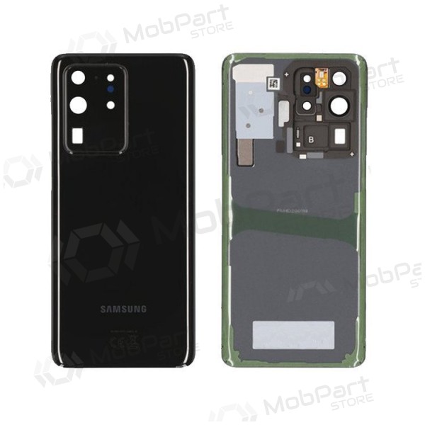 Samsung G988 Galaxy S20 Ultra Rückseite Akkudeckel Schwarz (Cosmic Black) (gebraucht grade C, original)