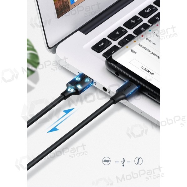 USB Kabel Ugreen US287 USB to USB-C 3A 1.0m Schwarz