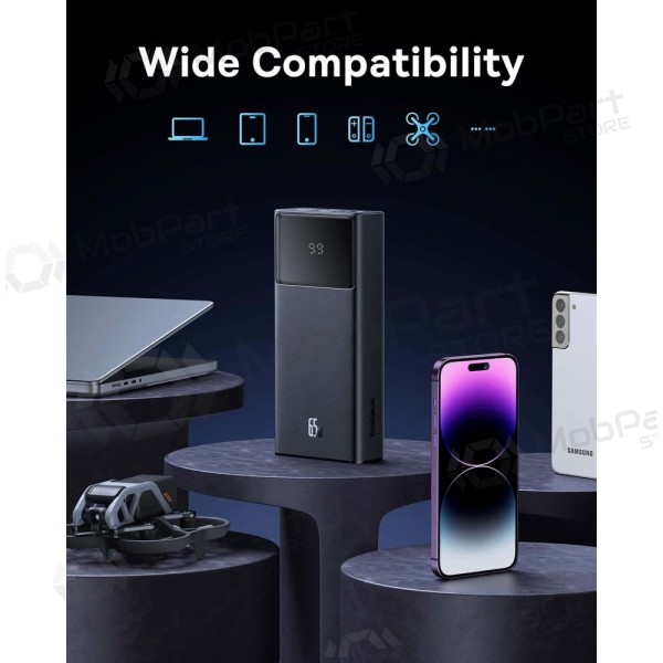 Externe Batterie Power Bank Baseus StarLord 65W 20000mAh Schwarz P10022906113-00 Externe Batterie Power Bank Baseus StarLord 65W 20000mAh Schwarz P10022906113-00