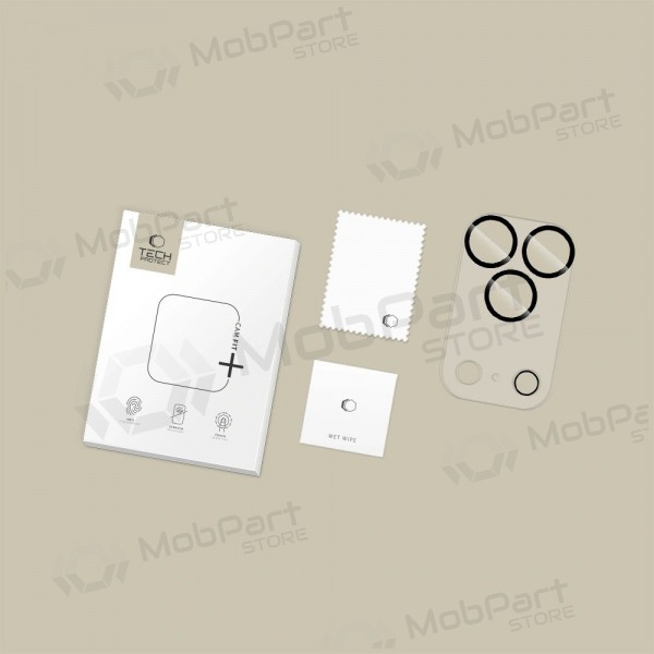 Apple iPhone 17 Pro Schutz gehärtetes Glas für die Kamera - Tech-Protect Cam Fit+ (transparent)