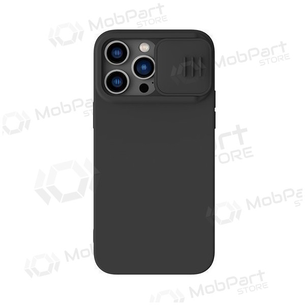 Apple iPhone 15 Plus Handyhülle „Nillkin Silicone“ (Schwarz)