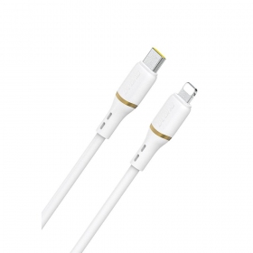 Lightning-Kabel Dudao L25X USB-C auf Lightning 1 m 30 W weiß