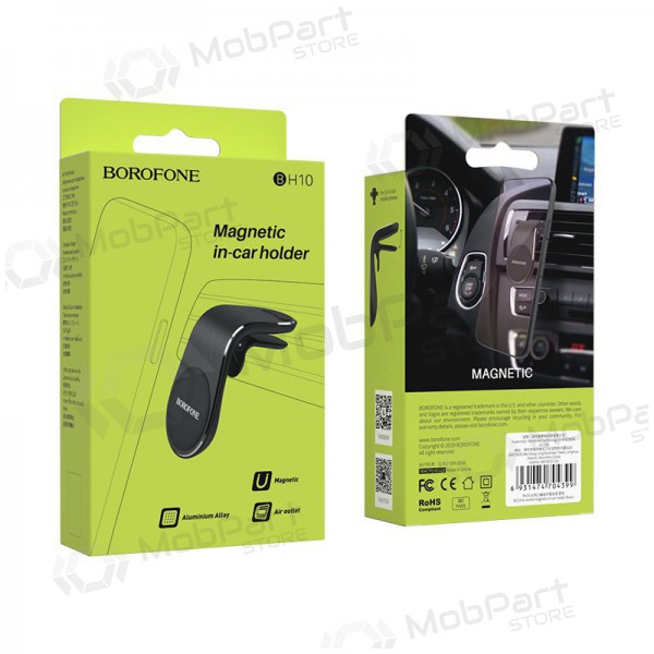 Automobilinis Universal telefono laikiklis Borofone BH10, mounted on ventilation grilles, magnetic, Schwarz Automobilinis Universal telefono laikiklis Borofone BH10, mounted on ventilation grilles, magnetic, Schwarz