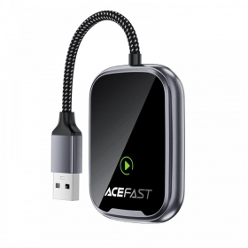 CarPlay Adapter Acefast QC1 kabelloses Android Auto schwarz