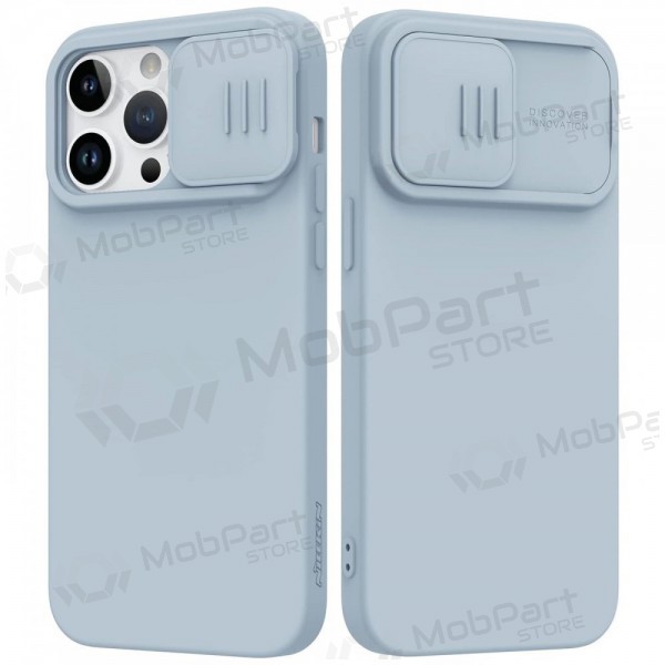 Apple iPhone 15 Pro Handyhülle „Nillkin Silicone“ (Grau)