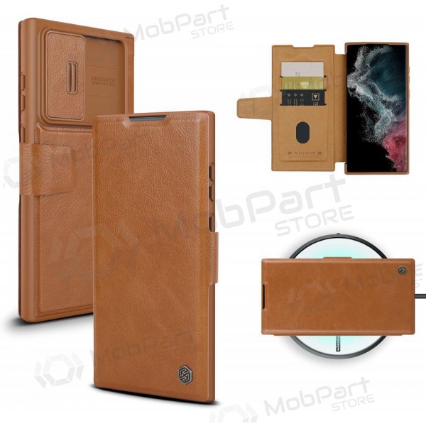 Samsung Galaxy S23 Plus Handyhülle „Nillkin Leather“ (Braun)