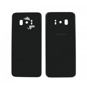 Samsung G955F Galaxy S8 Plus Rückseite Akkudeckel Schwarz (Midnight black) (gebraucht grade C, original)