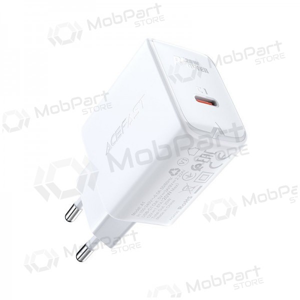 Ladegerät buitinis Acefast A1 PD20W USB-C Weiß
